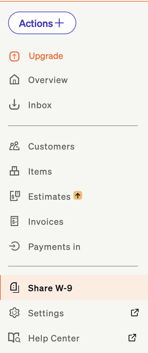 Manage and share your W-9
