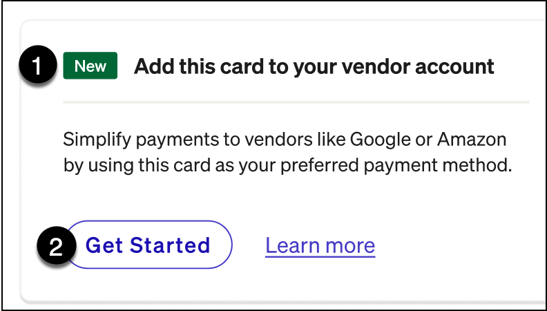 Add a virtual card as a default payment method for a vendor in BILL ...