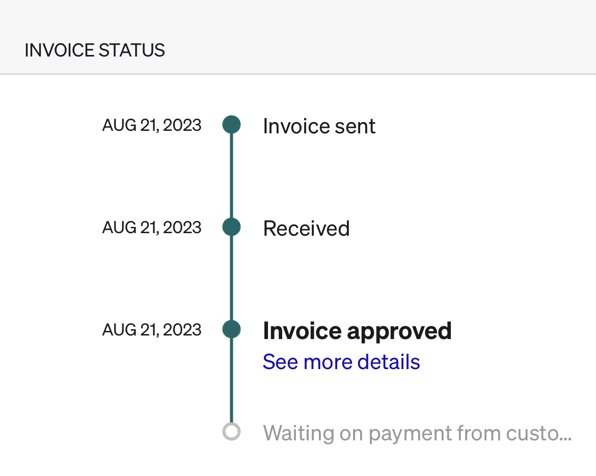 Check incoming payment status